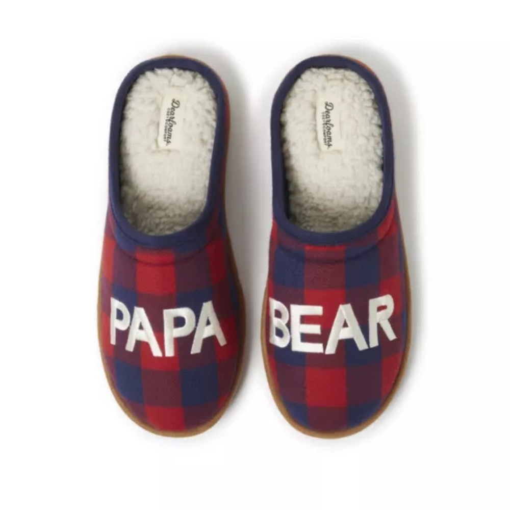 Desrfoams Men’s Size Small 7-8 Papa Bear Slippers